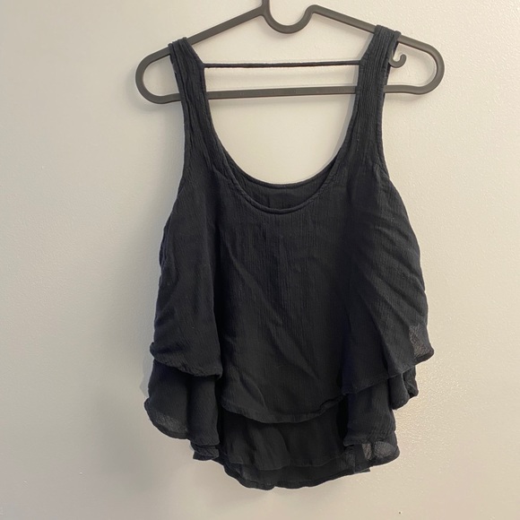 Flowy Black Tank Top - Picture 3 of 4